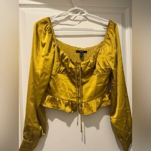 Forever 21 Golden Yellow Blouse